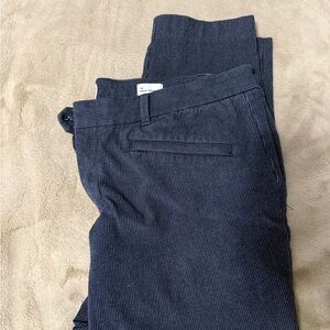 GAP Dark Blue and White Pinstripe Trousers